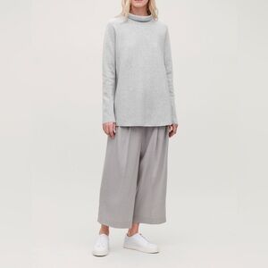 COS women’s gray A-Line sweater with Funnel‎ Neck size XS